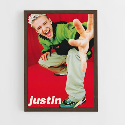 justin-timberlake-1 cadre Bois foncé