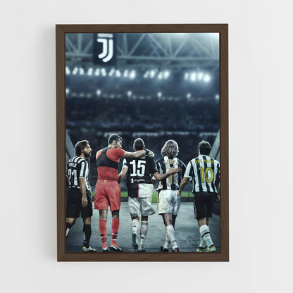 juventus-4 cadre Bois foncé