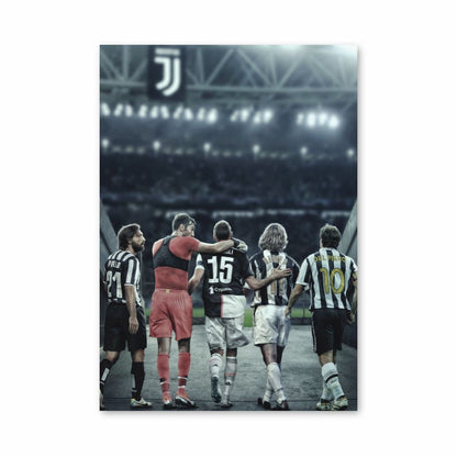 Locandina dei giocatori della Juventus