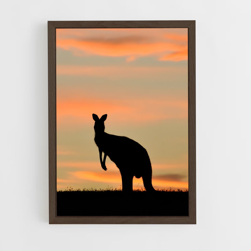 kangaroo-4 cadre Bois foncé