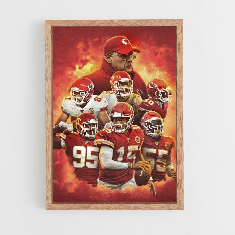 Poster della squadra dei capi di Kansas City