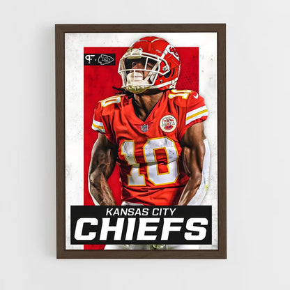 kansas-city-chiefs-2 cadre Bois foncé