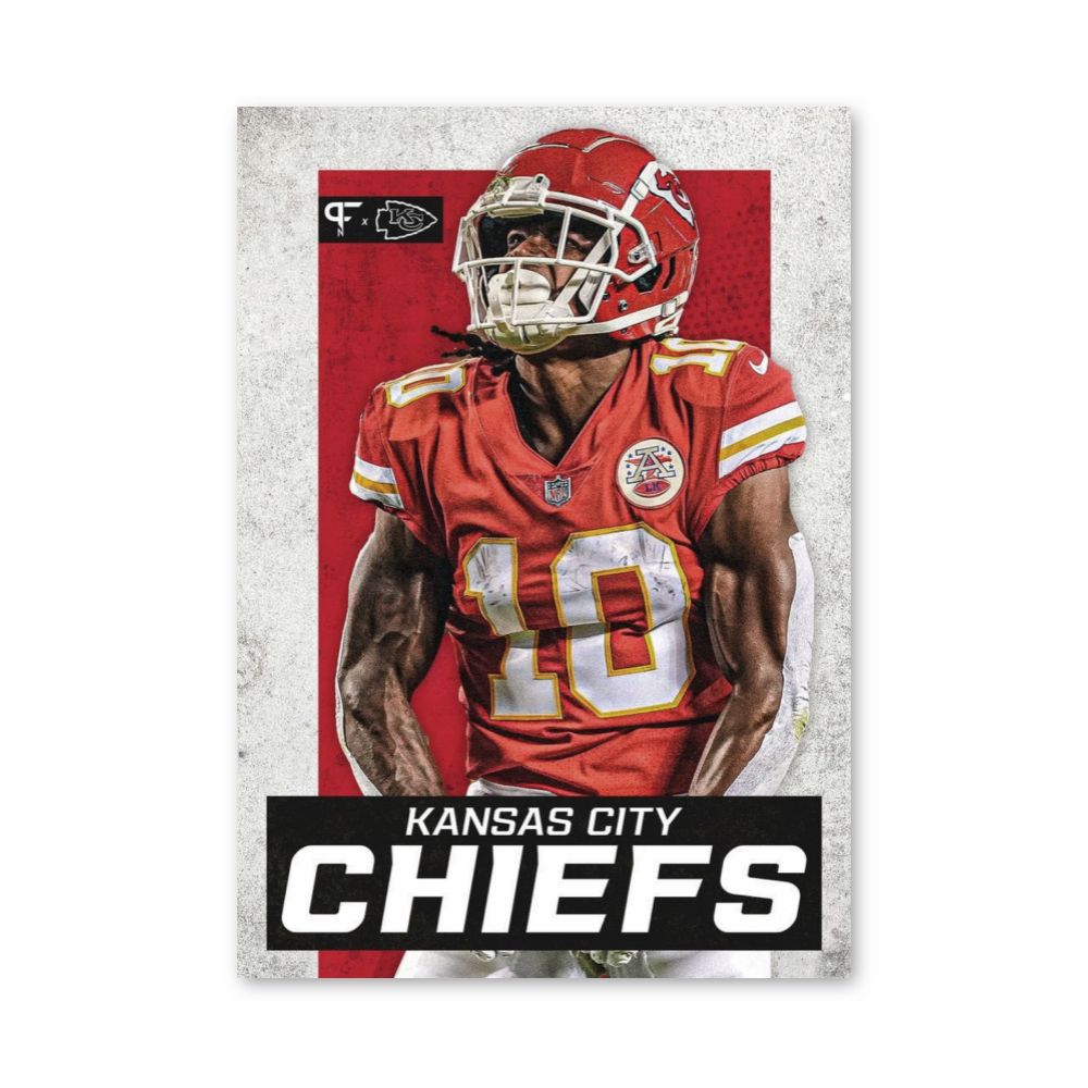 Poster Kansas City Chiefs Rosso