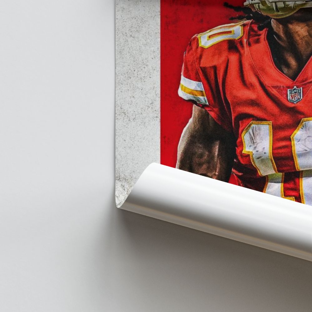 Poster Kansas City Chiefs Rosso