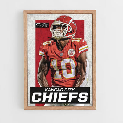 Poster Kansas City Chiefs Rosso