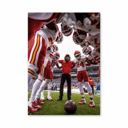 Poster KC Chiefs del calcio statunitense