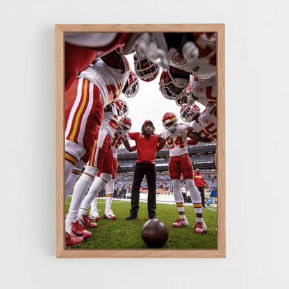 Poster KC Chiefs del calcio statunitense