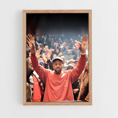 kanye-west-4 cadre Bois clair