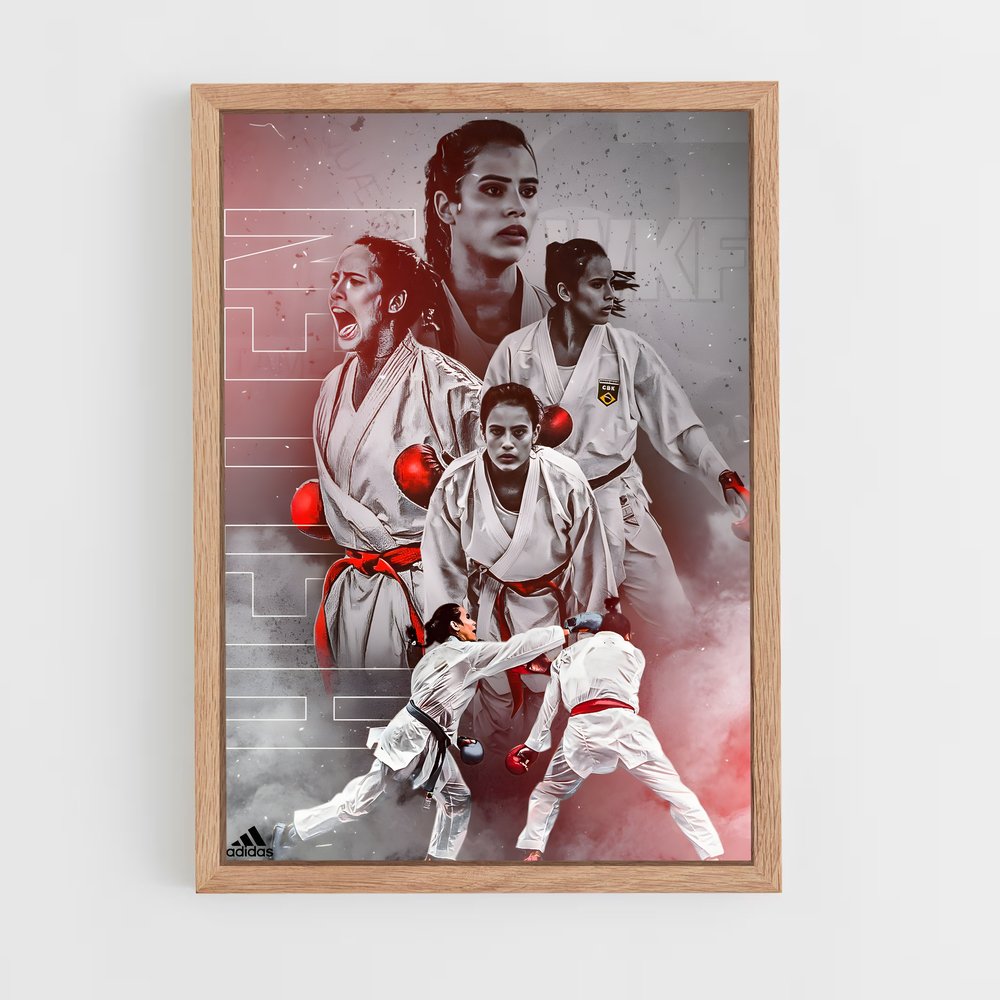 karate-11 cadre Bois clair