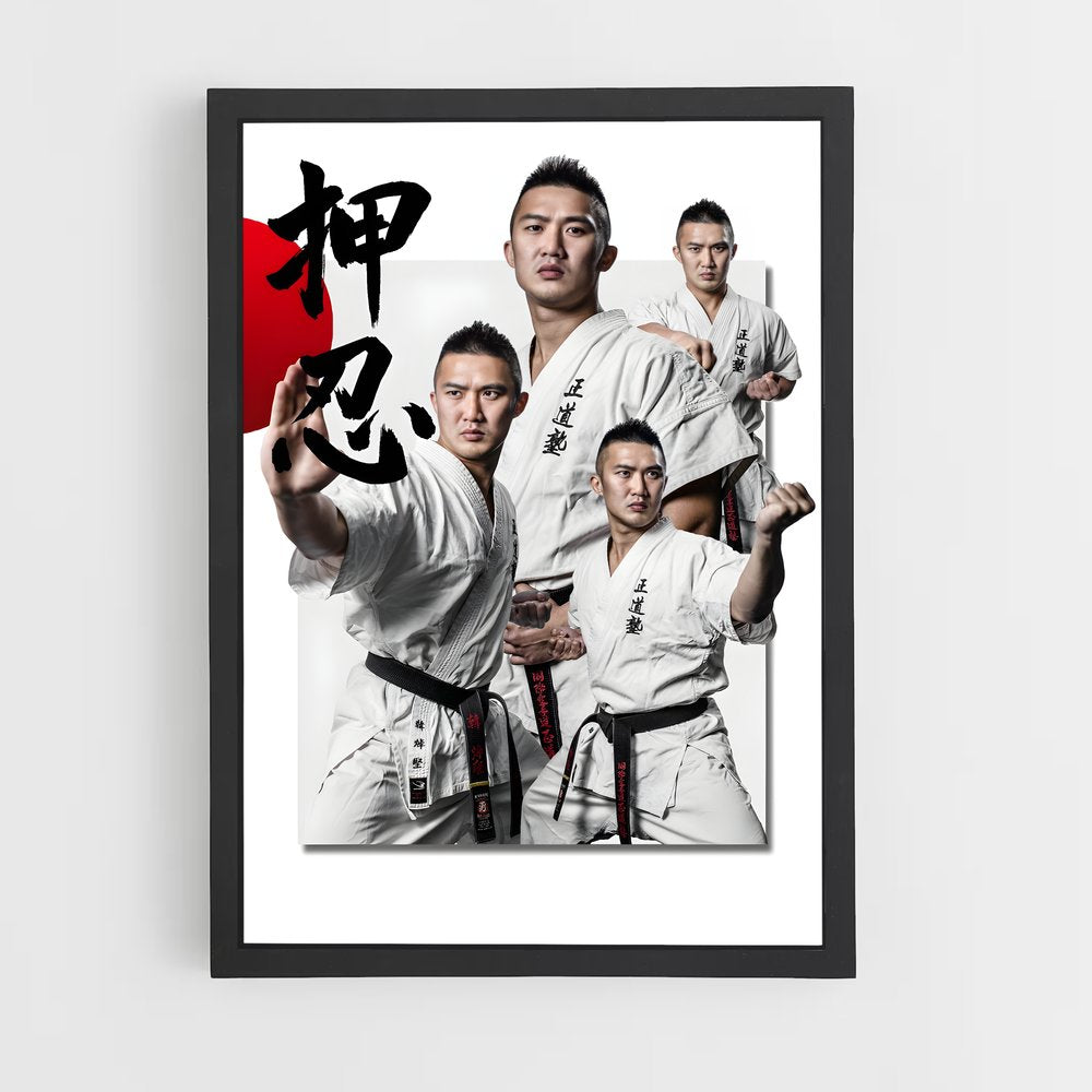 karate-12 cadre Noir