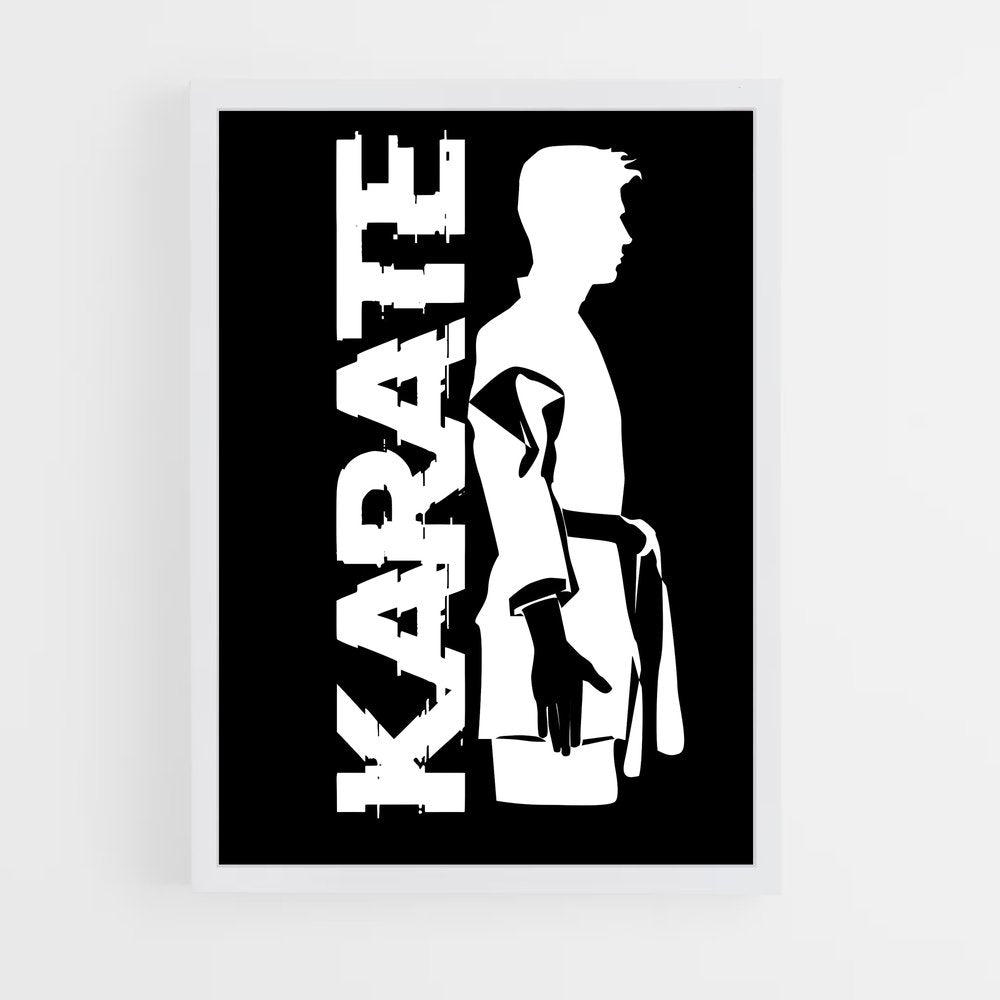 karate-5 cadre Blanc