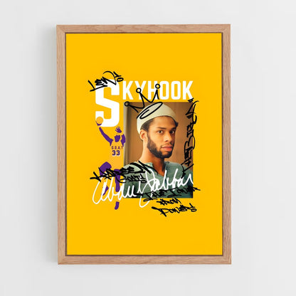kareem-abdul-jabbar-4 cadre Bois clair