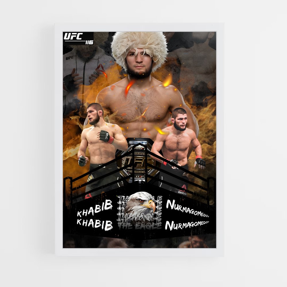 khabib-5 cadre Blanc