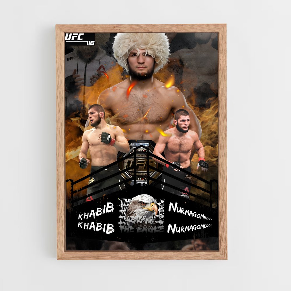 khabib-5 cadre Bois clair