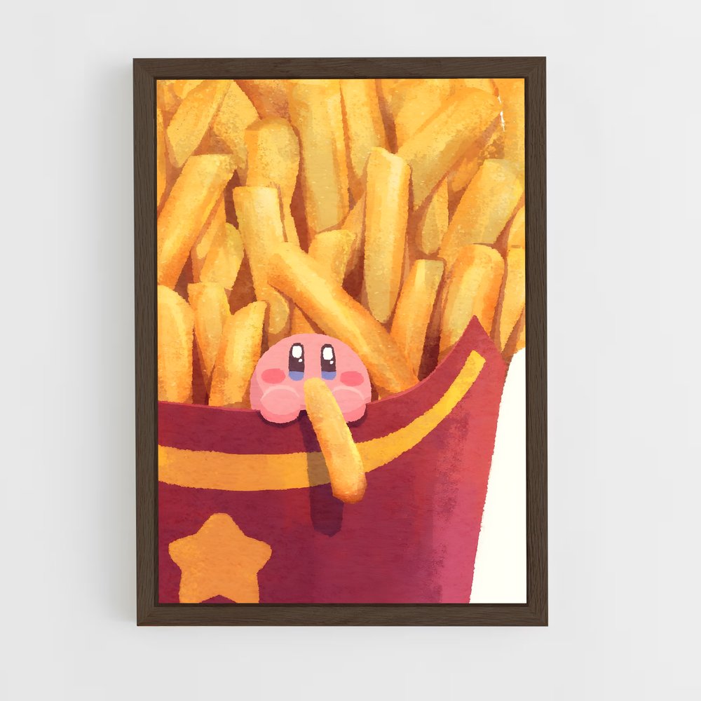 kirby-10 cadre Bois foncé
