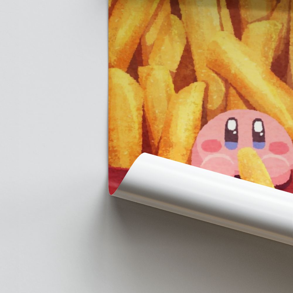 Poster Kirby patatine fritte