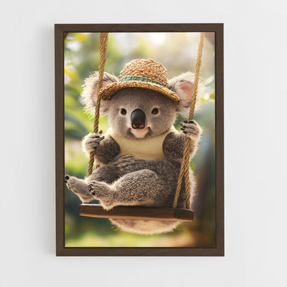 koala-2 cadre Bois foncé