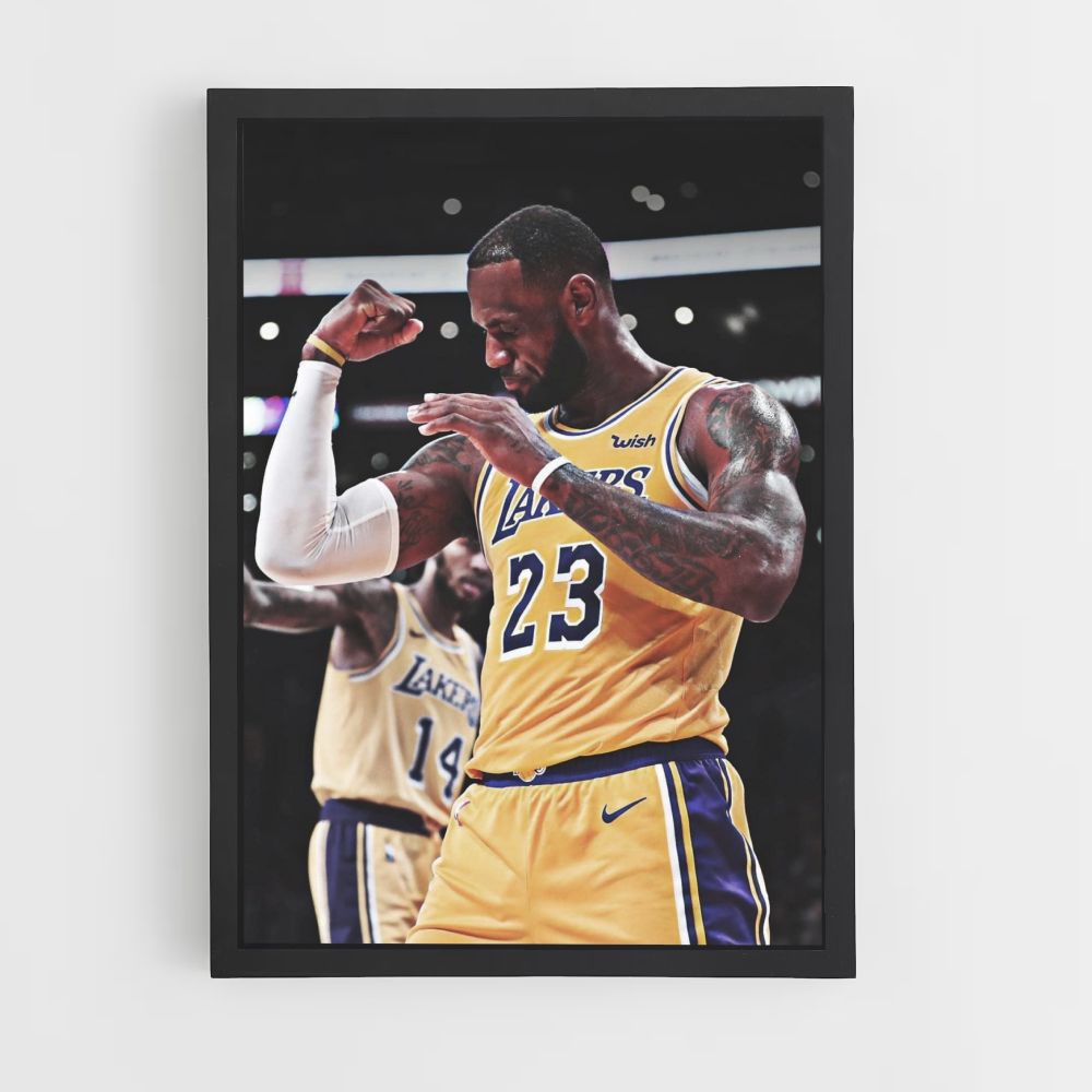 Poster muscoloso di Kobe Bryant