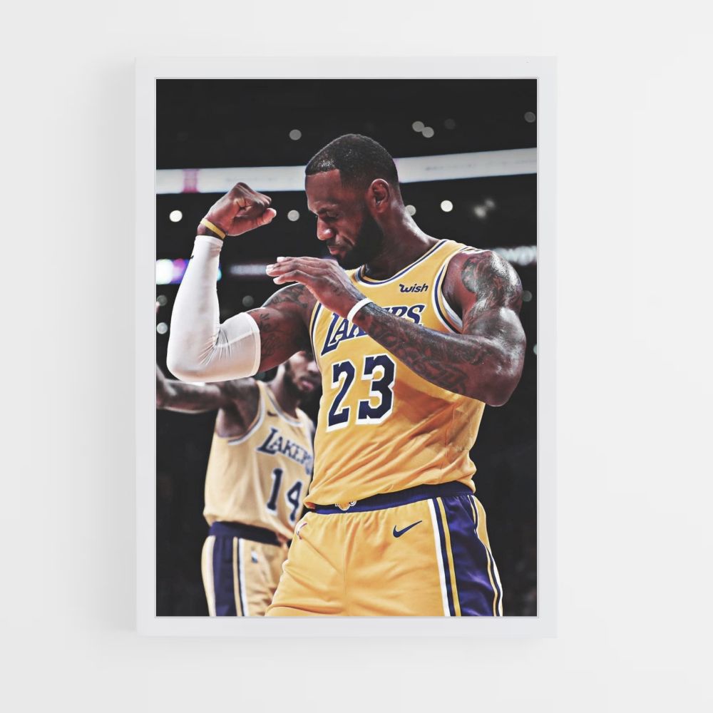 Poster muscoloso di Kobe Bryant