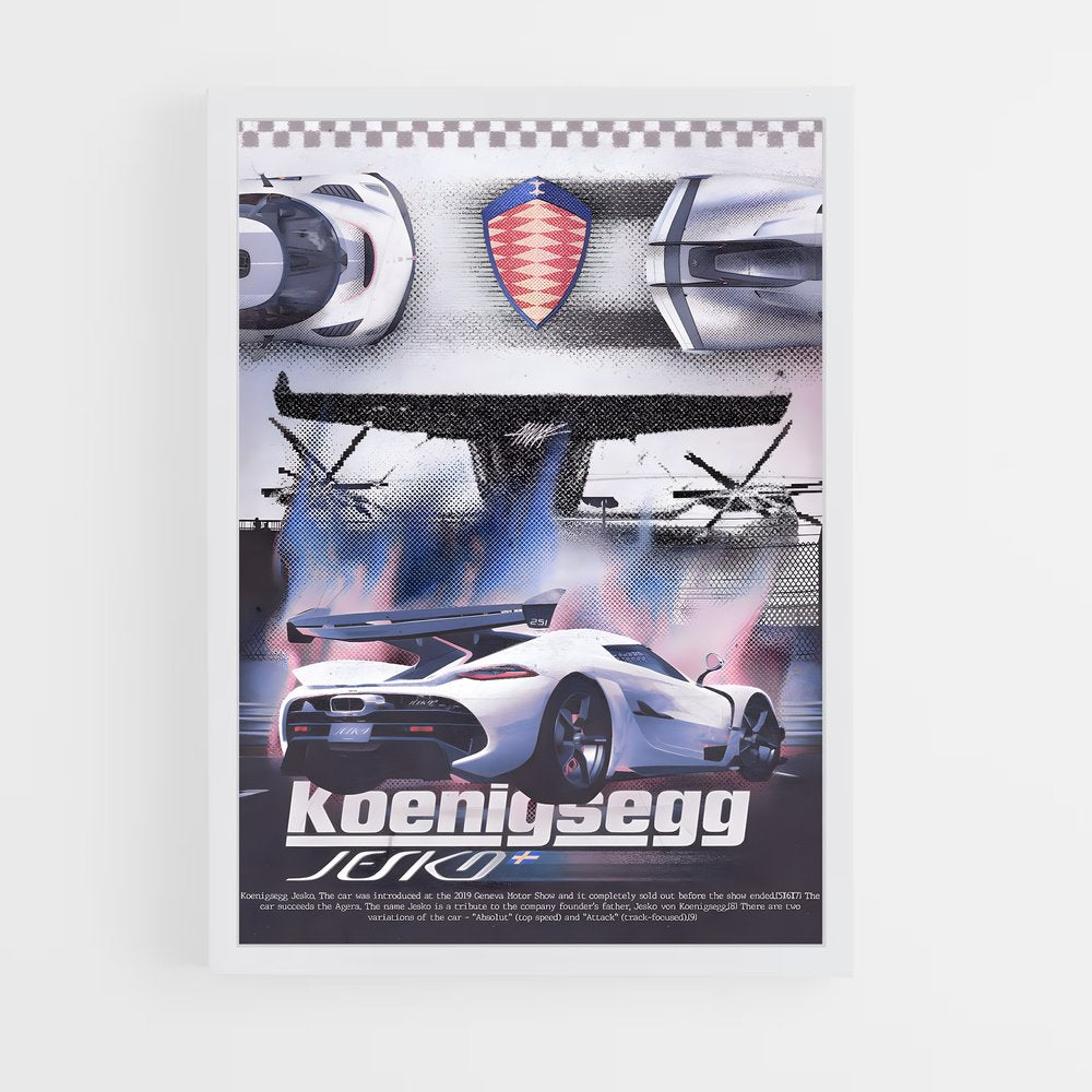 koenigsegg-13 cadre Blanc