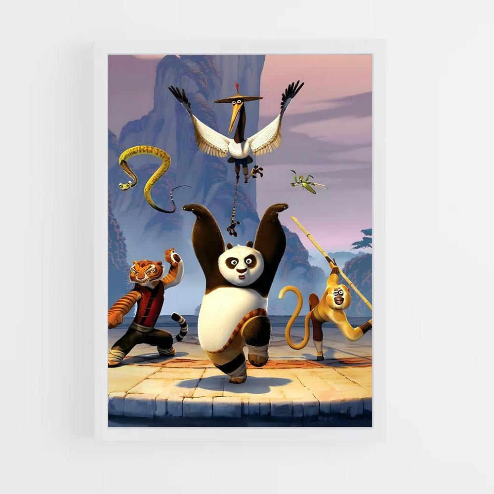 kung-fu-panda-7 cadre Blanc