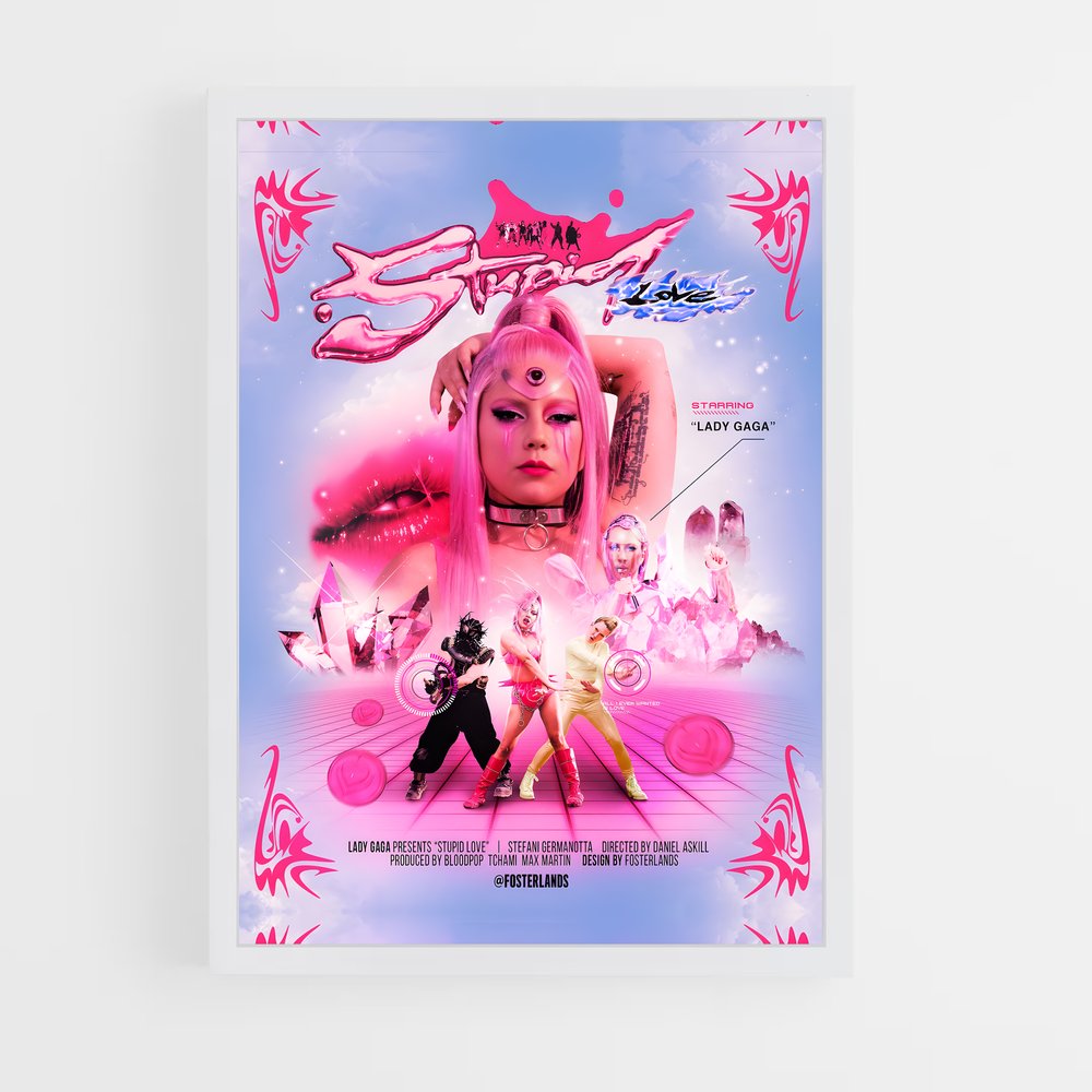 lady-gaga-12 cadre Blanc
