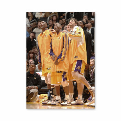 Poster LA Lakers Giallo