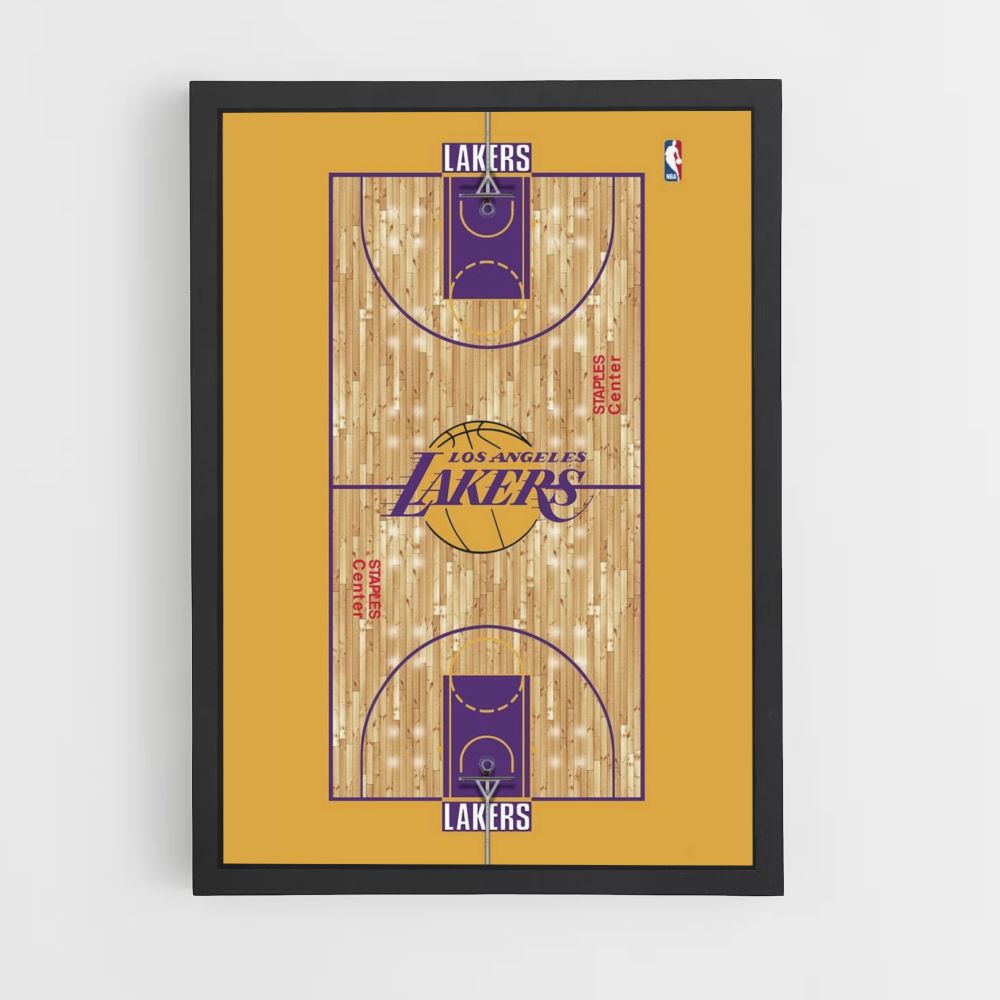 Poster sul campo dei Lakers