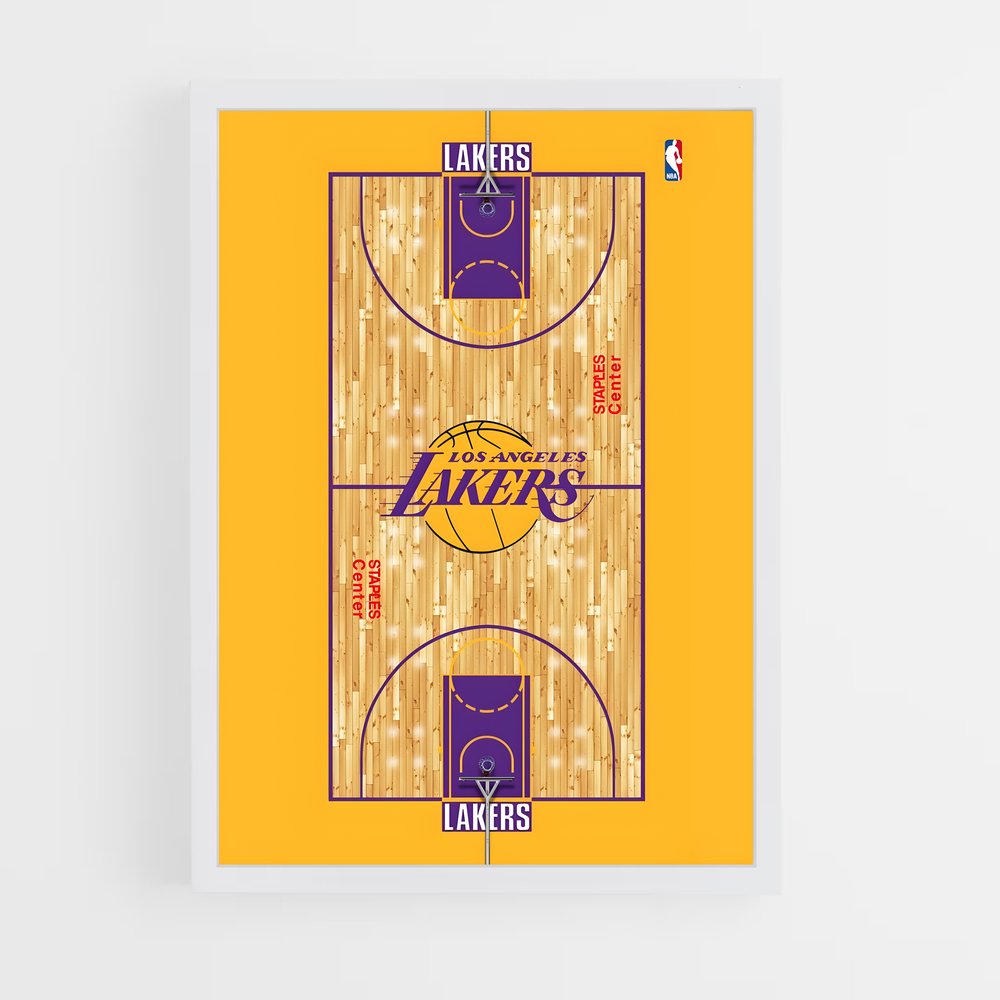 lakers-3 cadre Blanc