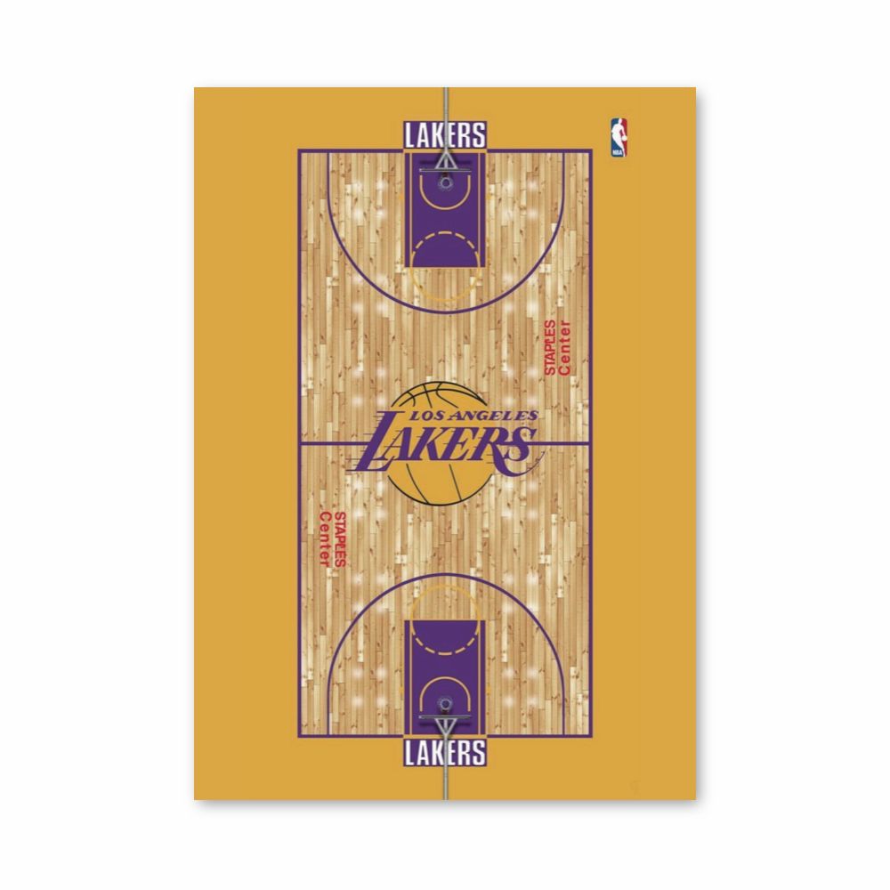 Poster sul campo dei Lakers