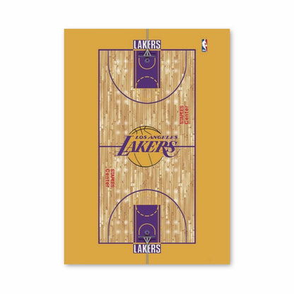 Poster sul campo dei Lakers