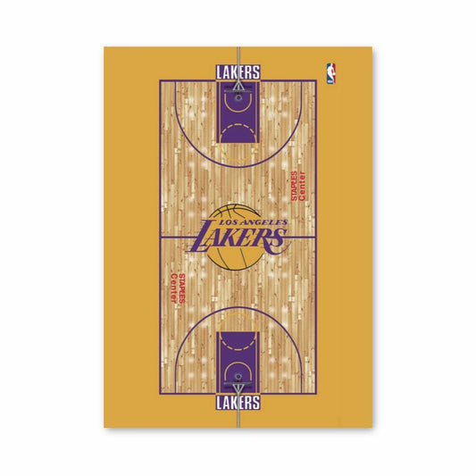 Poster sul campo dei Lakers