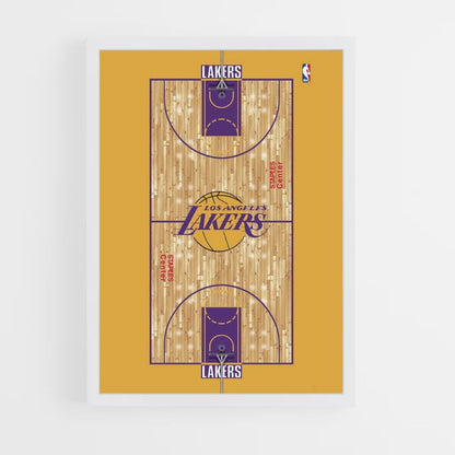 Poster sul campo dei Lakers