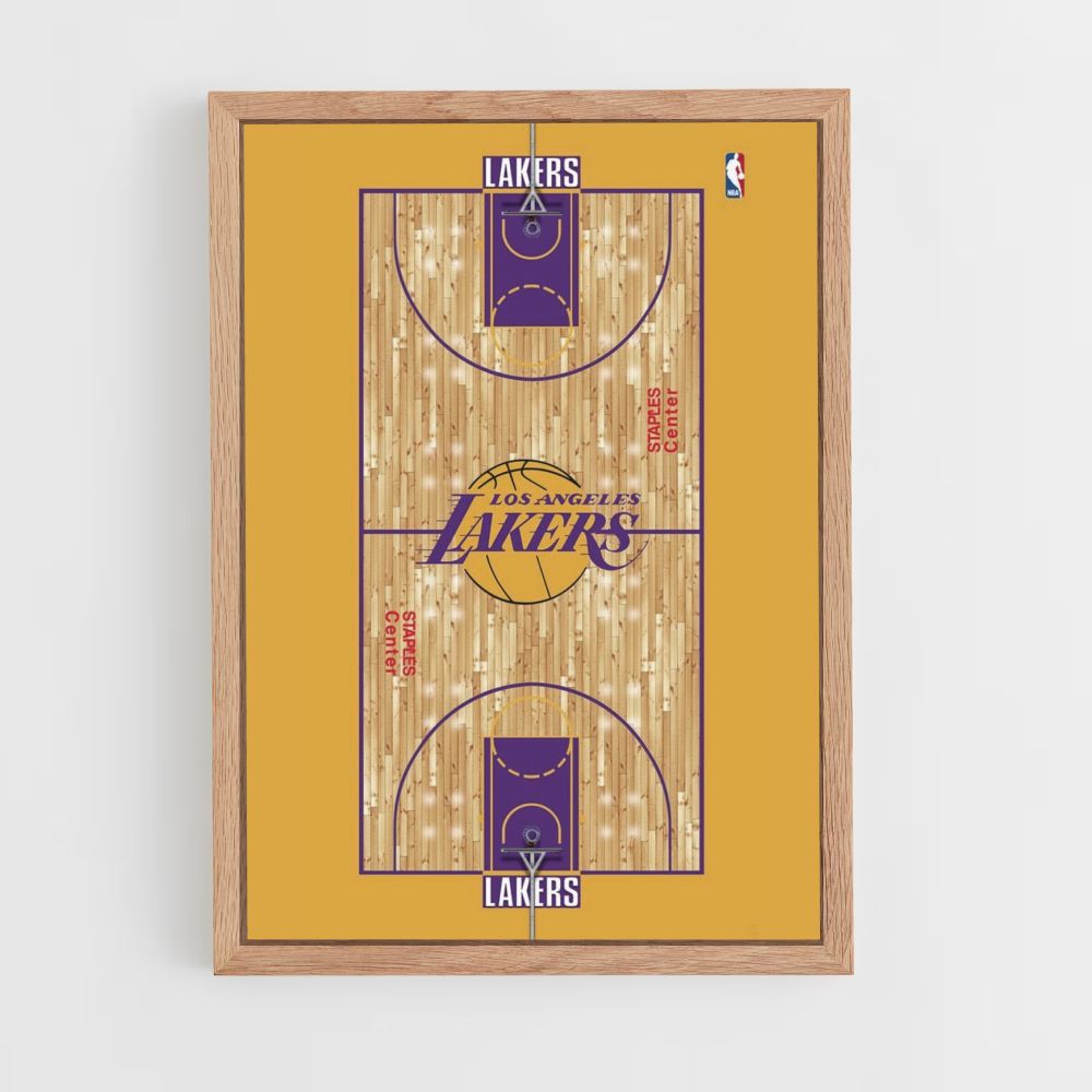 Poster sul campo dei Lakers