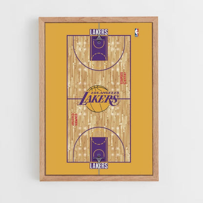 Poster sul campo dei Lakers