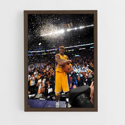 lakers-4 cadre Bois foncé