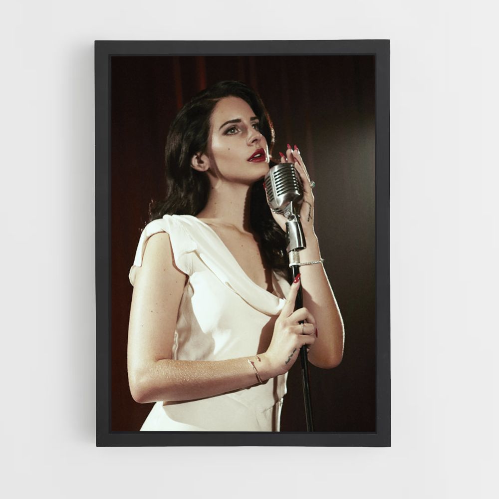 Poster Microfono Lana Del Ray