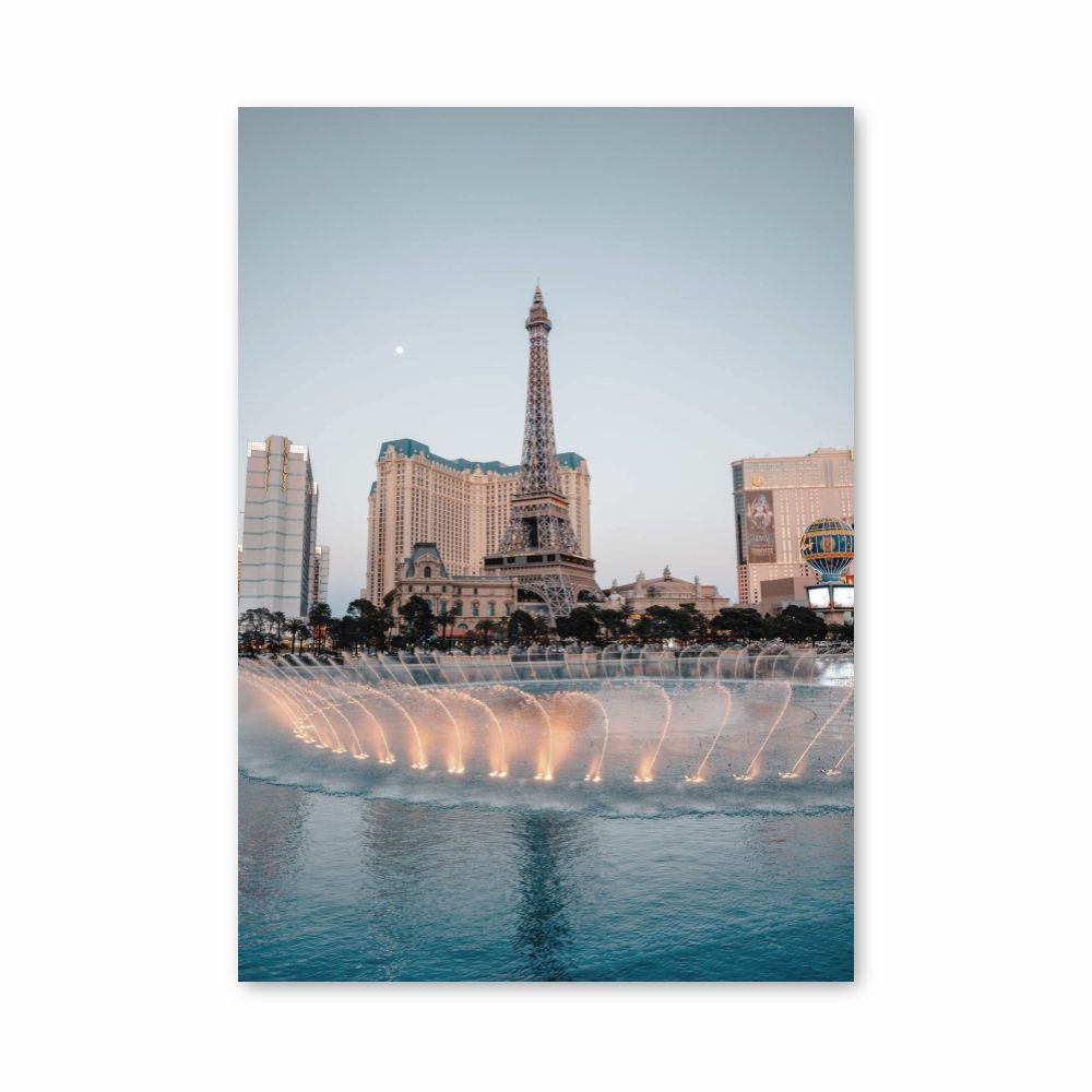 Poster della fontana di Las Vegas