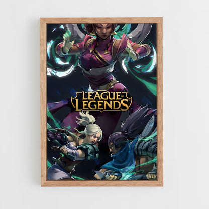 league-of-legends-4 cadre Bois clair