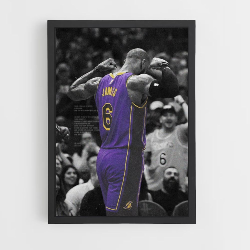 Poster viola di Lebron James