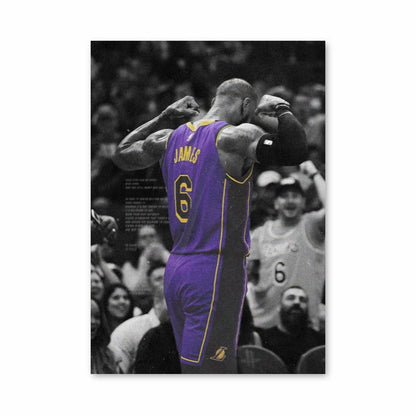 Poster viola di Lebron James