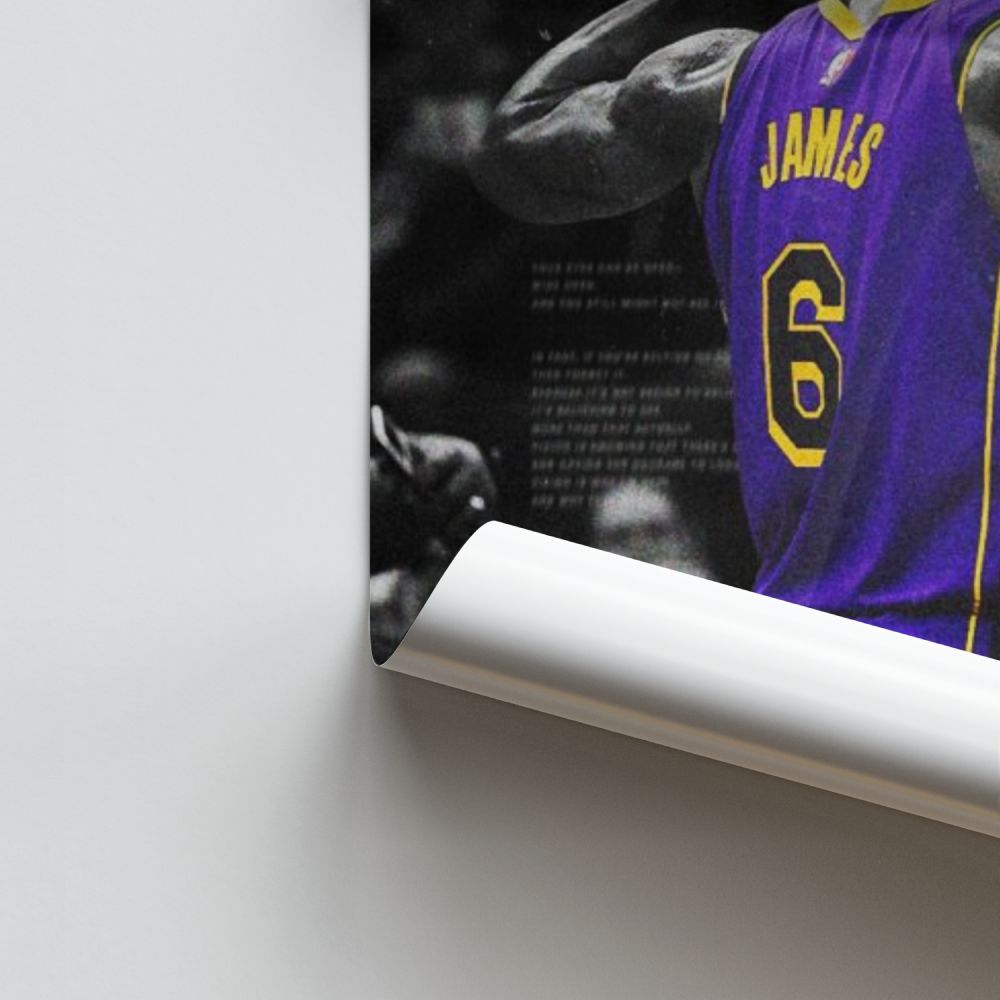 Poster viola di Lebron James