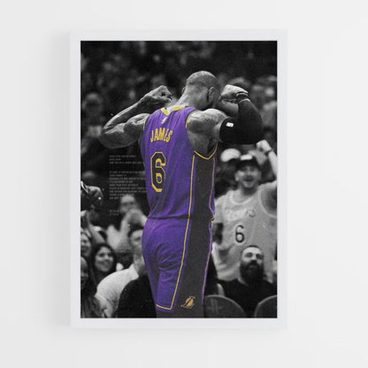 Poster viola di Lebron James