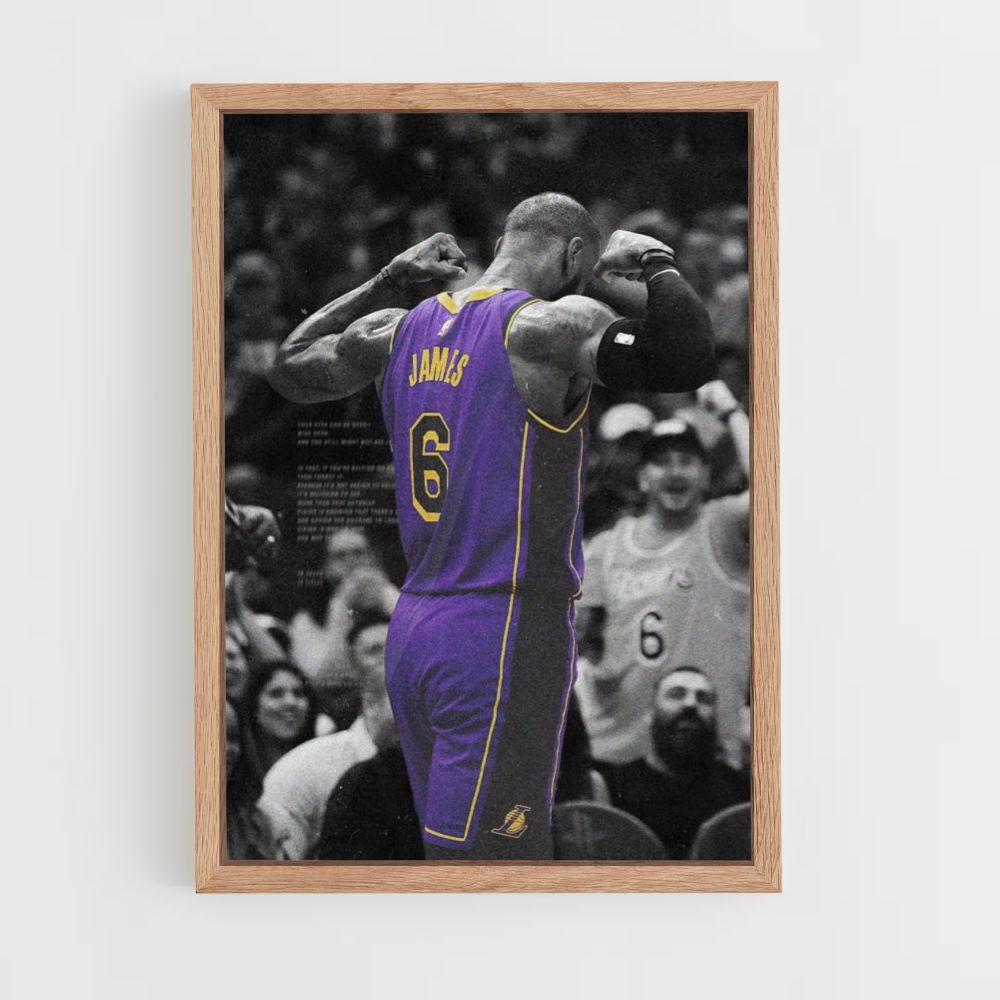 Poster viola di Lebron James