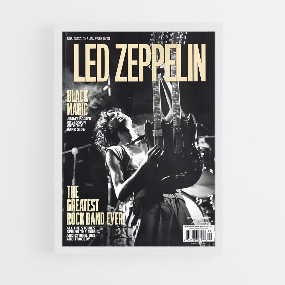 led-zeppelin-16 cadre Blanc