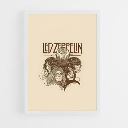 led-zeppelin-3 cadre Blanc
