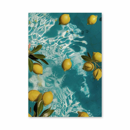 Poster con piscina di limone