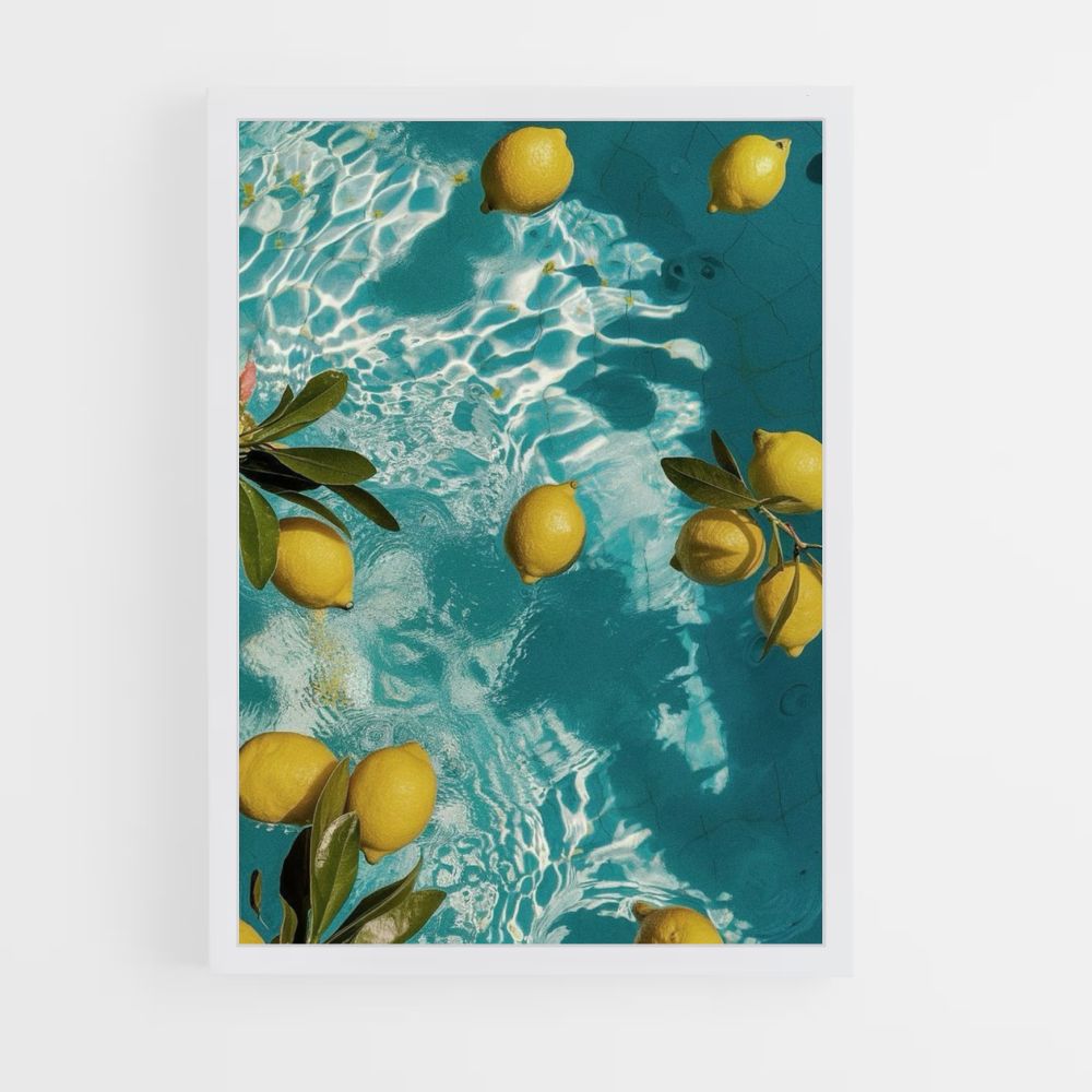 Poster con piscina di limone