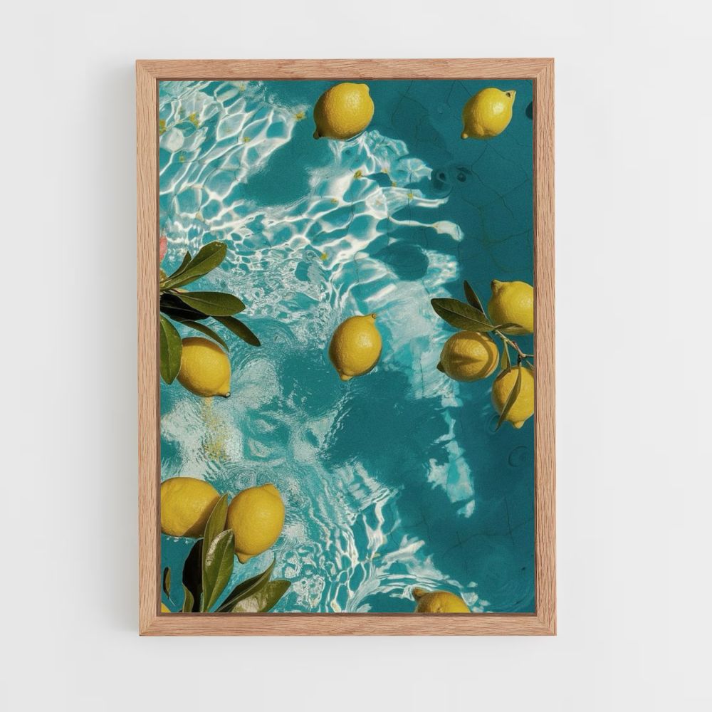 Poster con piscina di limone