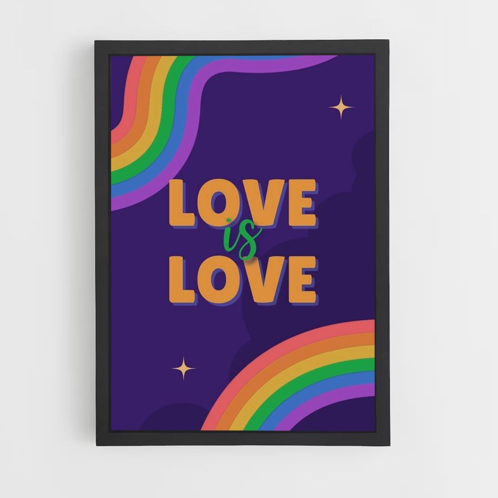 Poster Amore Arcobaleno